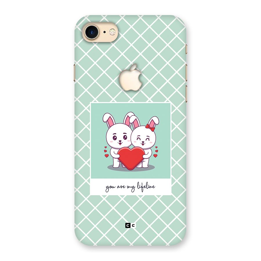 Love Lifeline Back Case for iPhone 7 Apple Cut