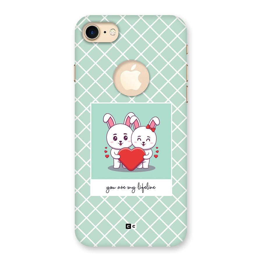 Love Lifeline Back Case for iPhone 7 Logo Cut