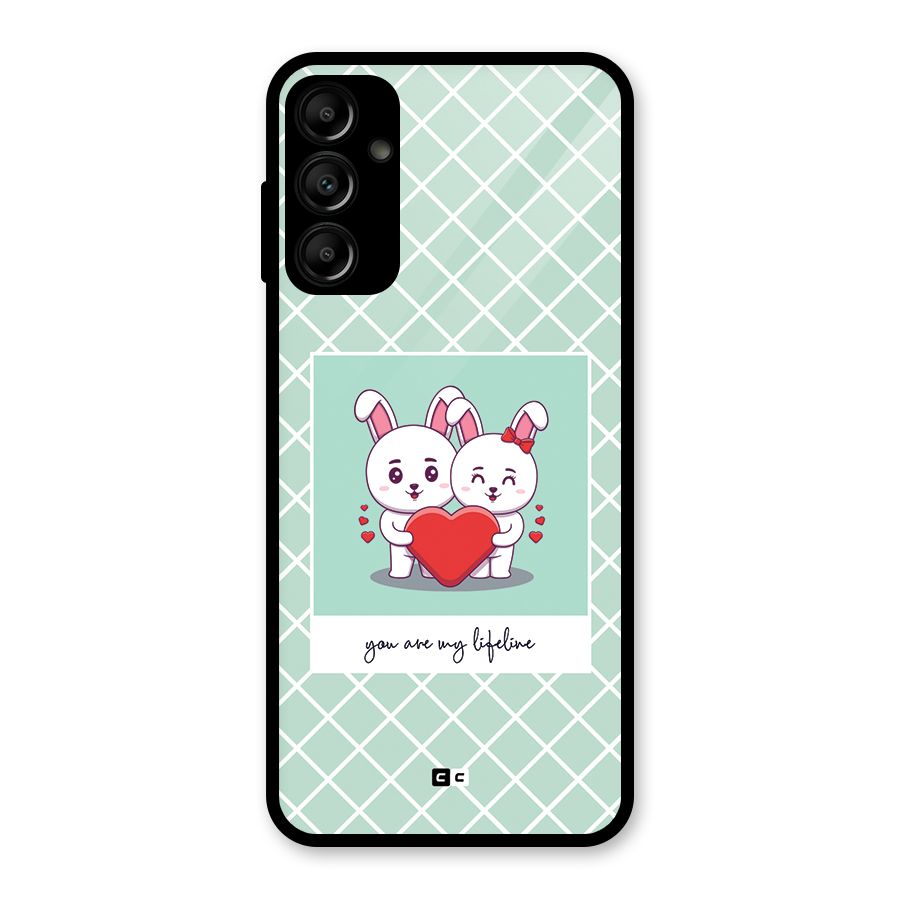 Love Lifeline Glass Back Case for Galaxy A14 5G