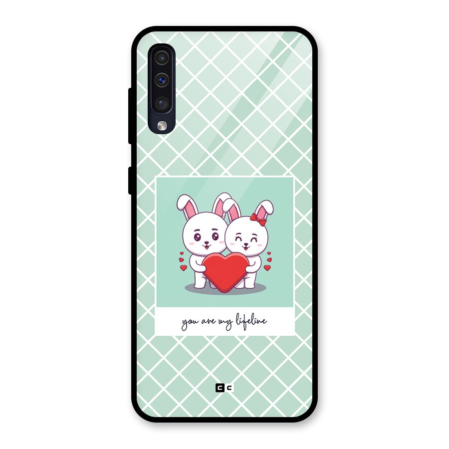 Love Lifeline Glass Back Case for Galaxy A30s
