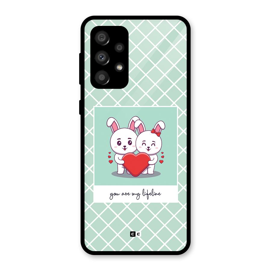 Love Lifeline Glass Back Case for Galaxy A32