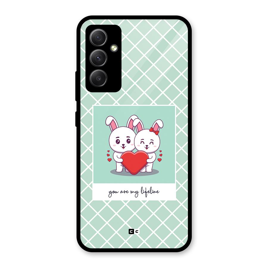 Love Lifeline Glass Back Case for Galaxy A34