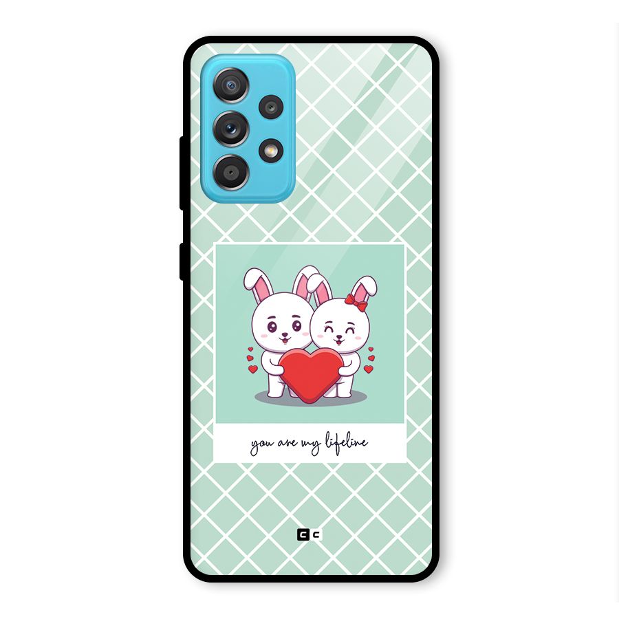 Love Lifeline Glass Back Case for Galaxy A52