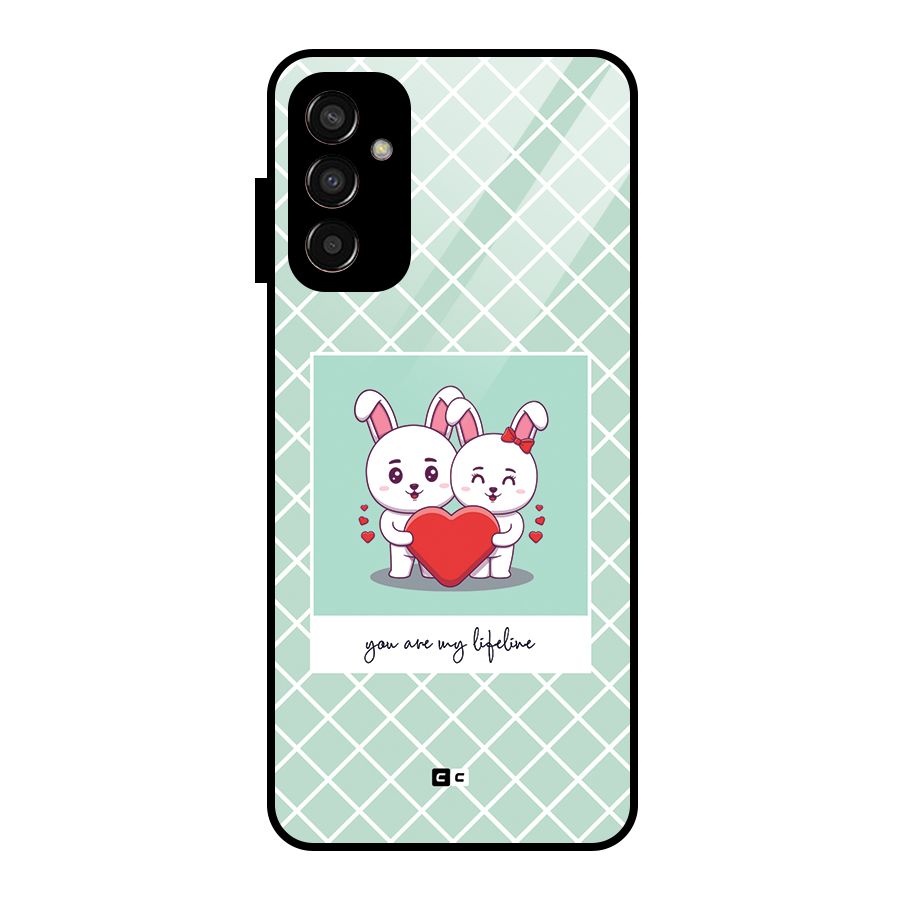 Love Lifeline Glass Back Case for Galaxy F13