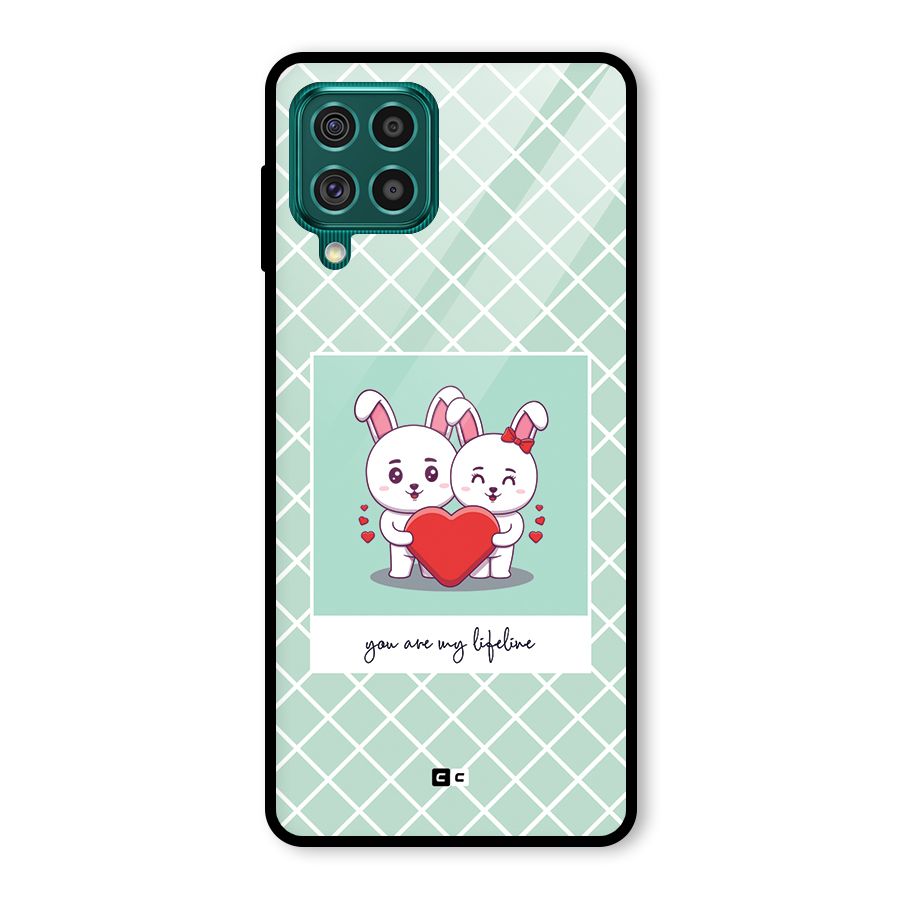 Love Lifeline Glass Back Case for Galaxy F62