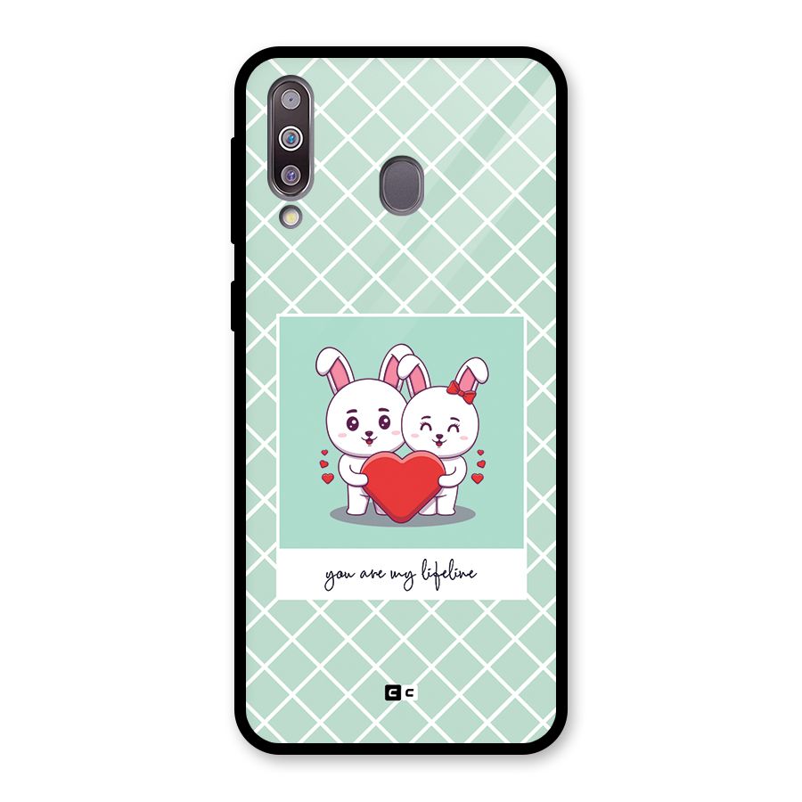 Love Lifeline Glass Back Case for Galaxy M30