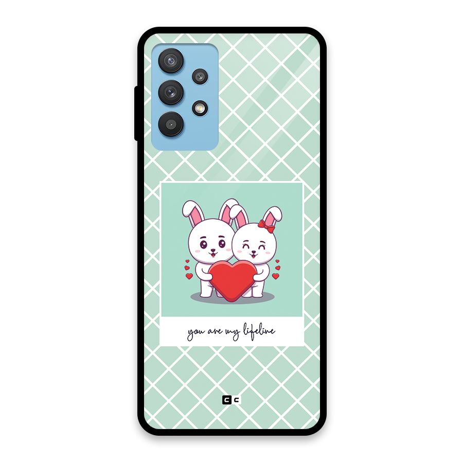 Love Lifeline Glass Back Case for Galaxy M32 5G