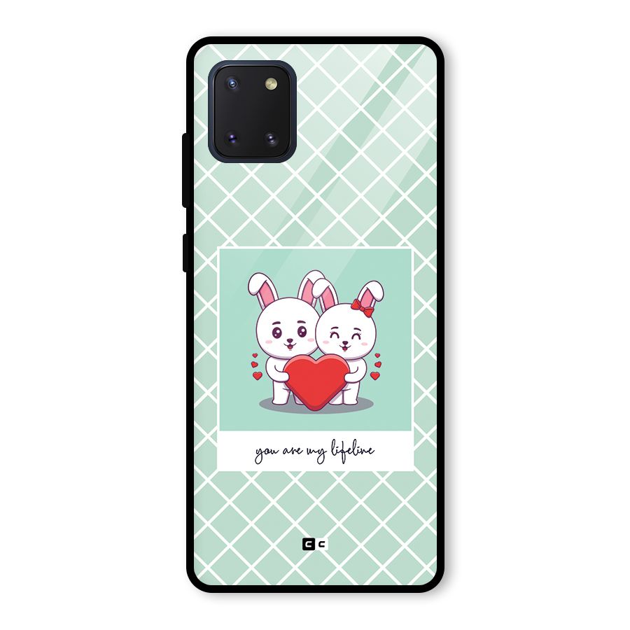 Love Lifeline Glass Back Case for Galaxy Note 10 Lite