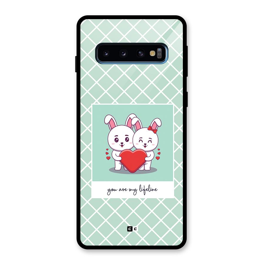 Love Lifeline Glass Back Case for Galaxy S10