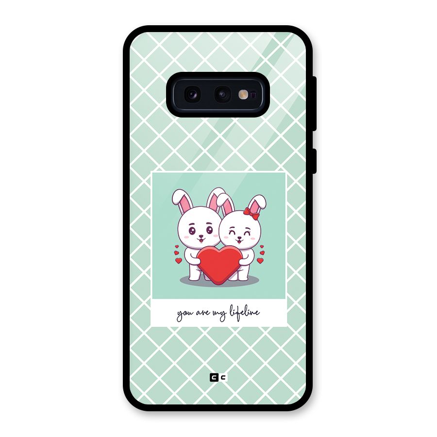 Love Lifeline Glass Back Case for Galaxy S10e