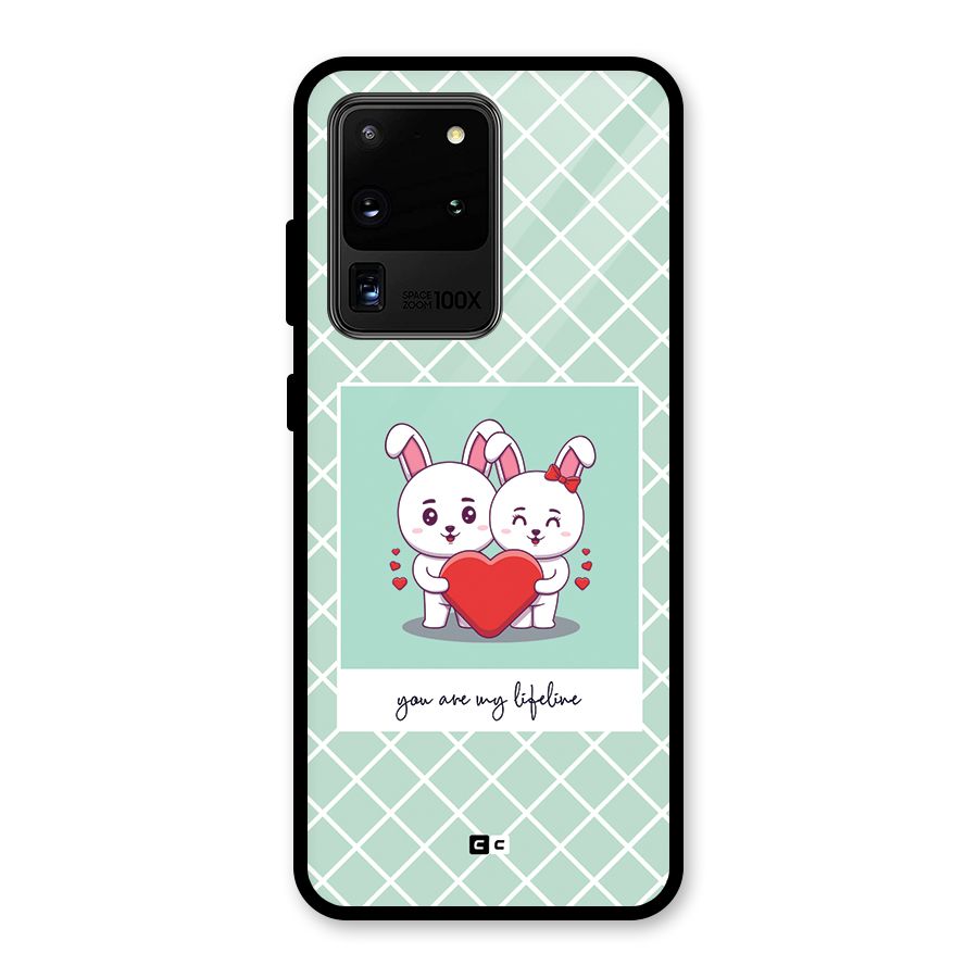 Love Lifeline Glass Back Case for Galaxy S20 Ultra
