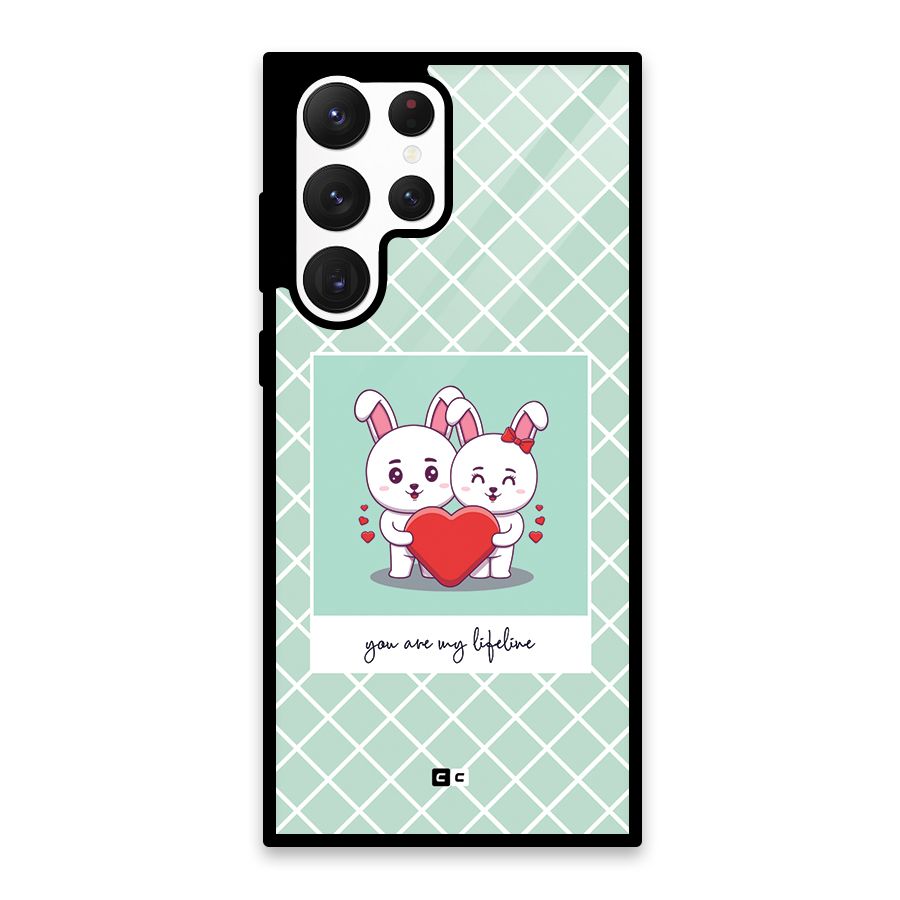 Love Lifeline Glass Back Case for Galaxy S22 Ultra 5G