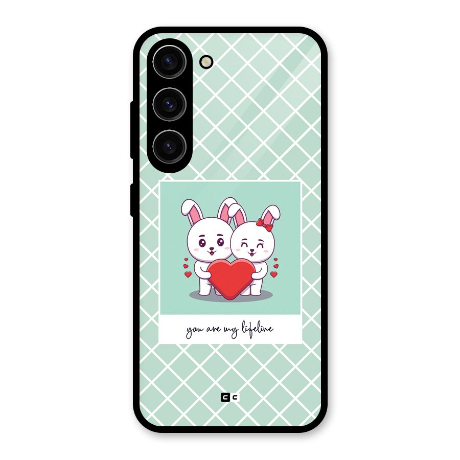 Love Lifeline Glass Back Case for Galaxy S23