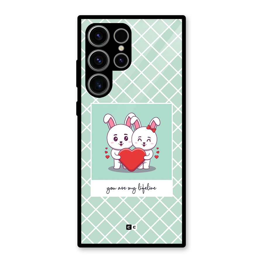 Love Lifeline Glass Back Case for Galaxy S23 Ultra