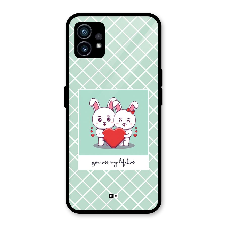Love Lifeline Glass Back Case for Nothing Phone 1