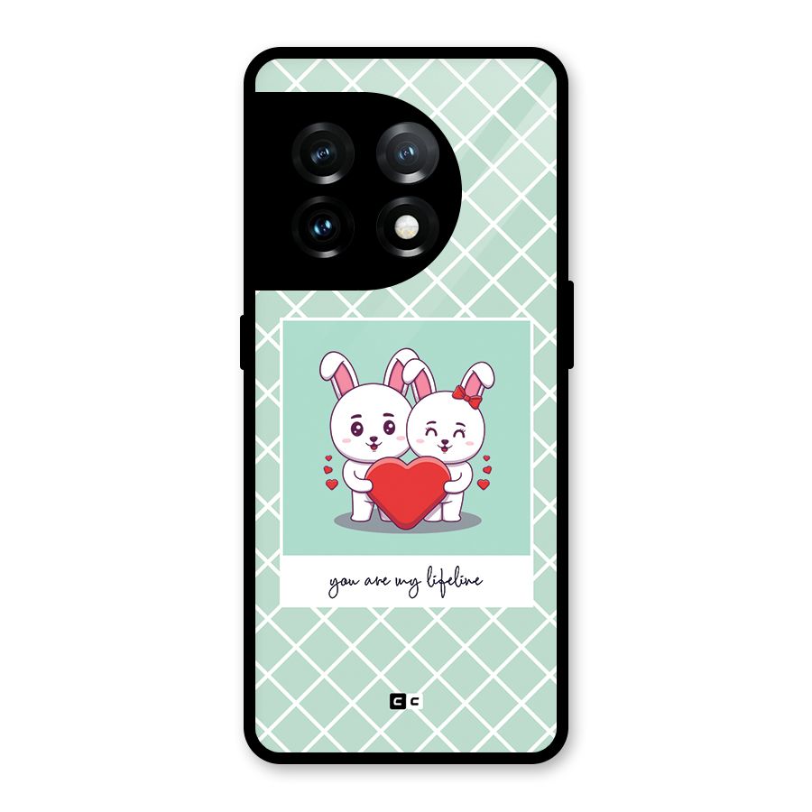 Love Lifeline Glass Back Case for OnePlus 11