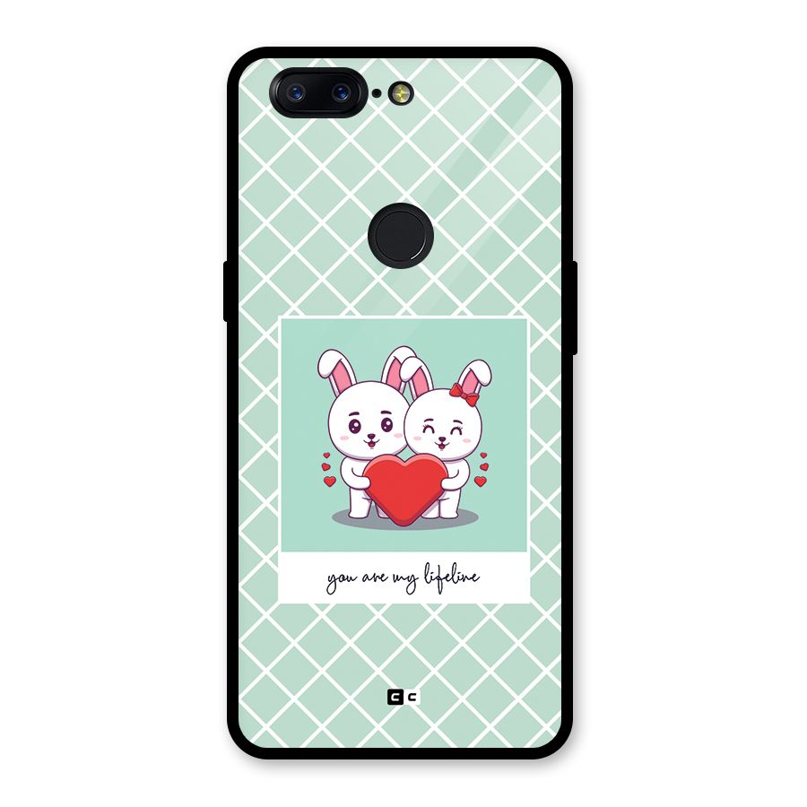 Love Lifeline Glass Back Case for OnePlus 5T