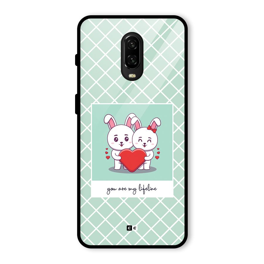 Love Lifeline Glass Back Case for OnePlus 6T