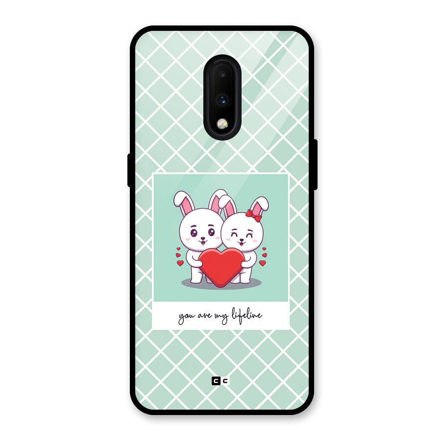 Love Lifeline Glass Back Case for OnePlus 7