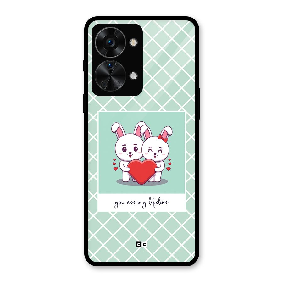 Love Lifeline Glass Back Case for OnePlus Nord 2T
