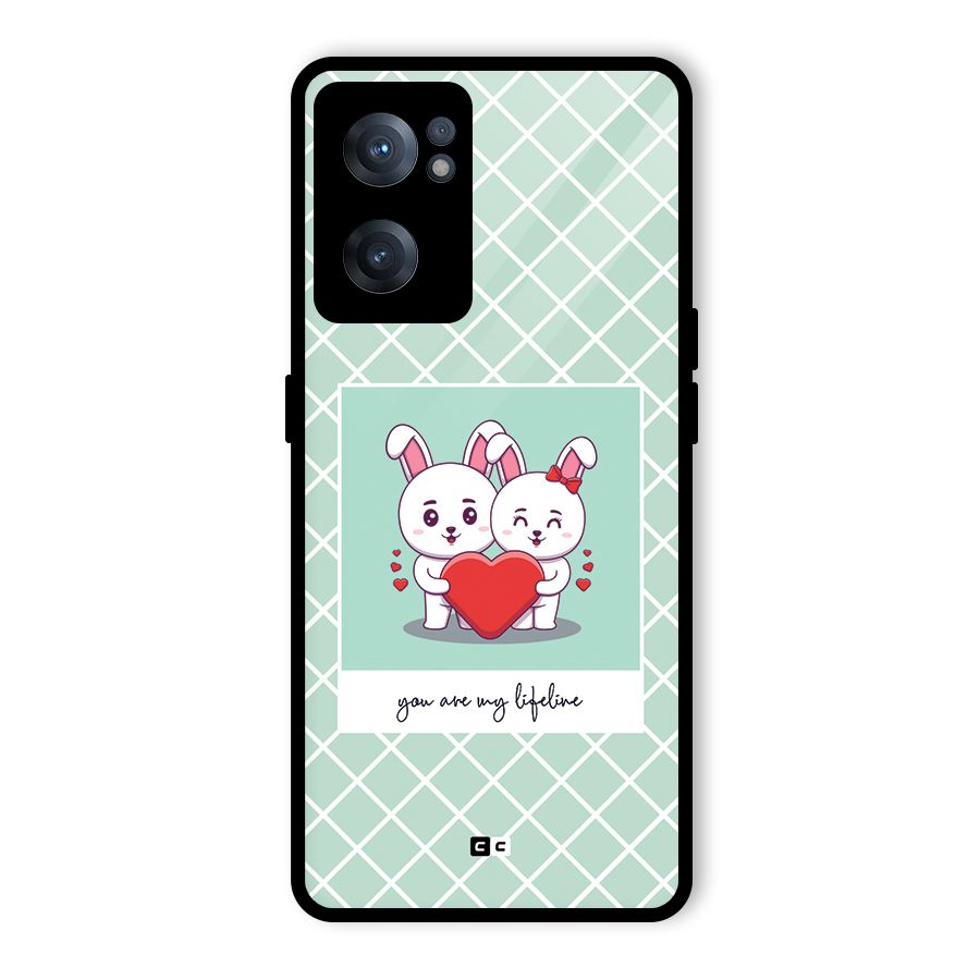 Love Lifeline Glass Back Case for OnePlus Nord CE 2 5G