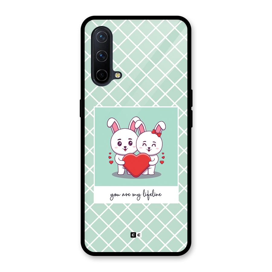 Love Lifeline Glass Back Case for OnePlus Nord CE 5G