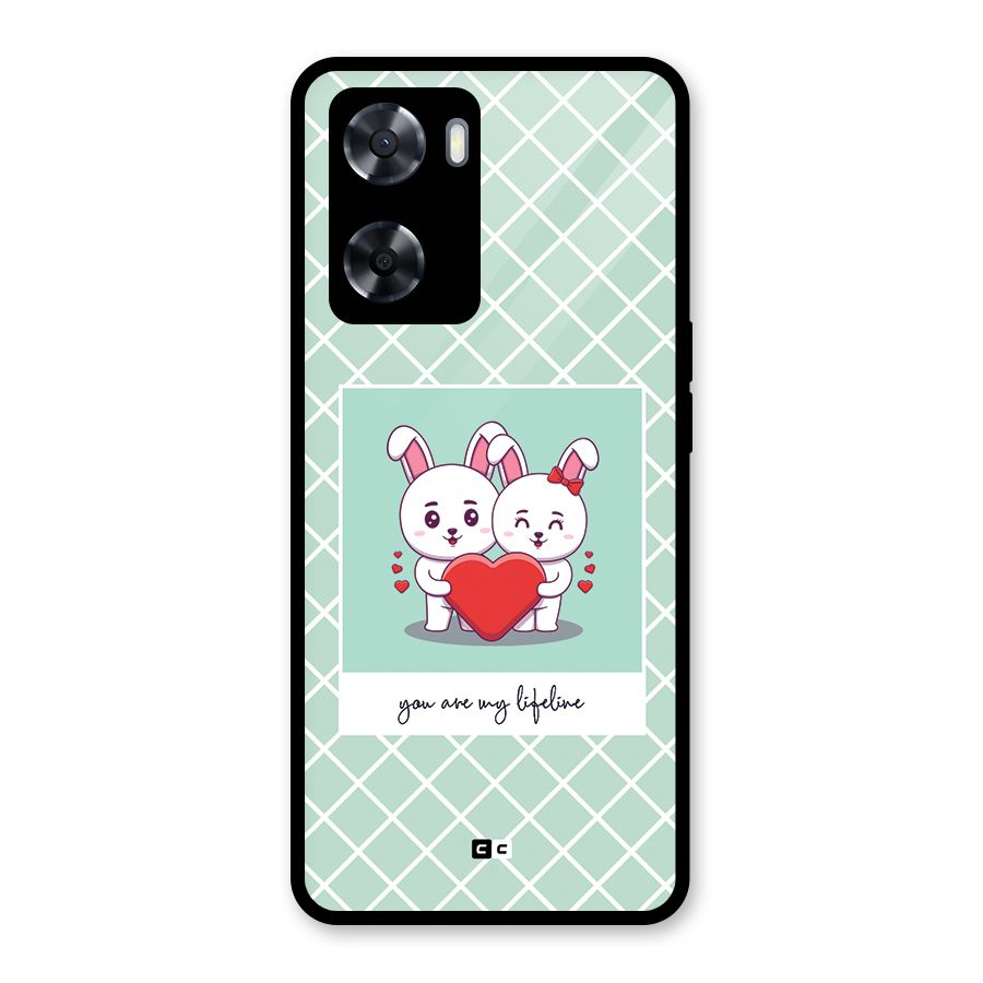 Love Lifeline Glass Back Case for Oppo A57 2022