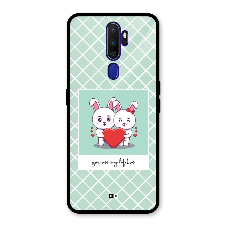 Love Lifeline Glass Back Case for Oppo A9 (2020)