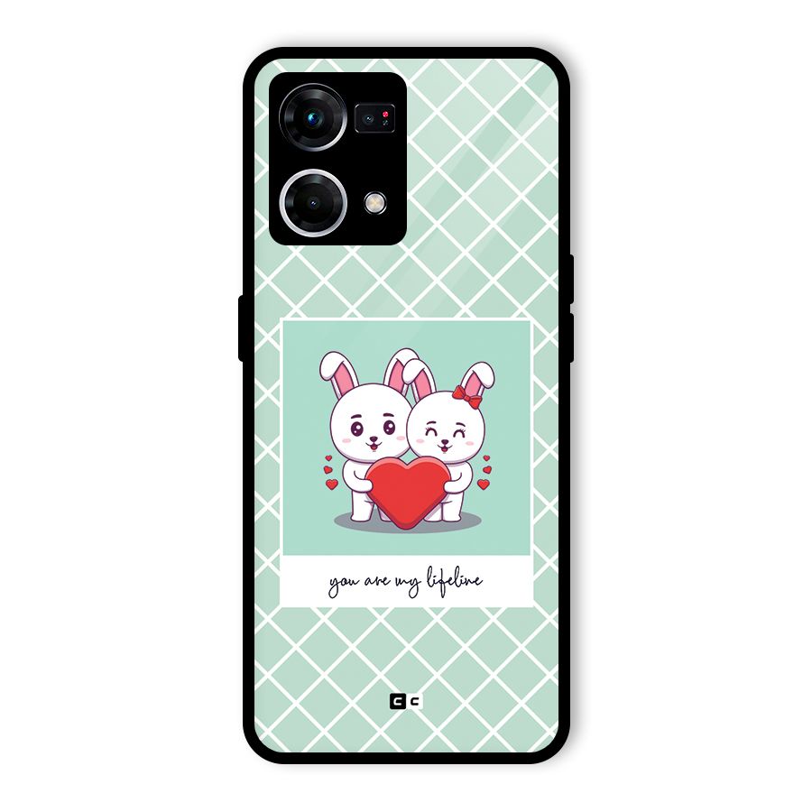 Love Lifeline Glass Back Case for Oppo F21s Pro 4G