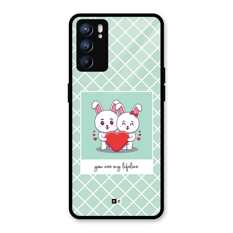 Love Lifeline Glass Back Case for Oppo Reno6 5G