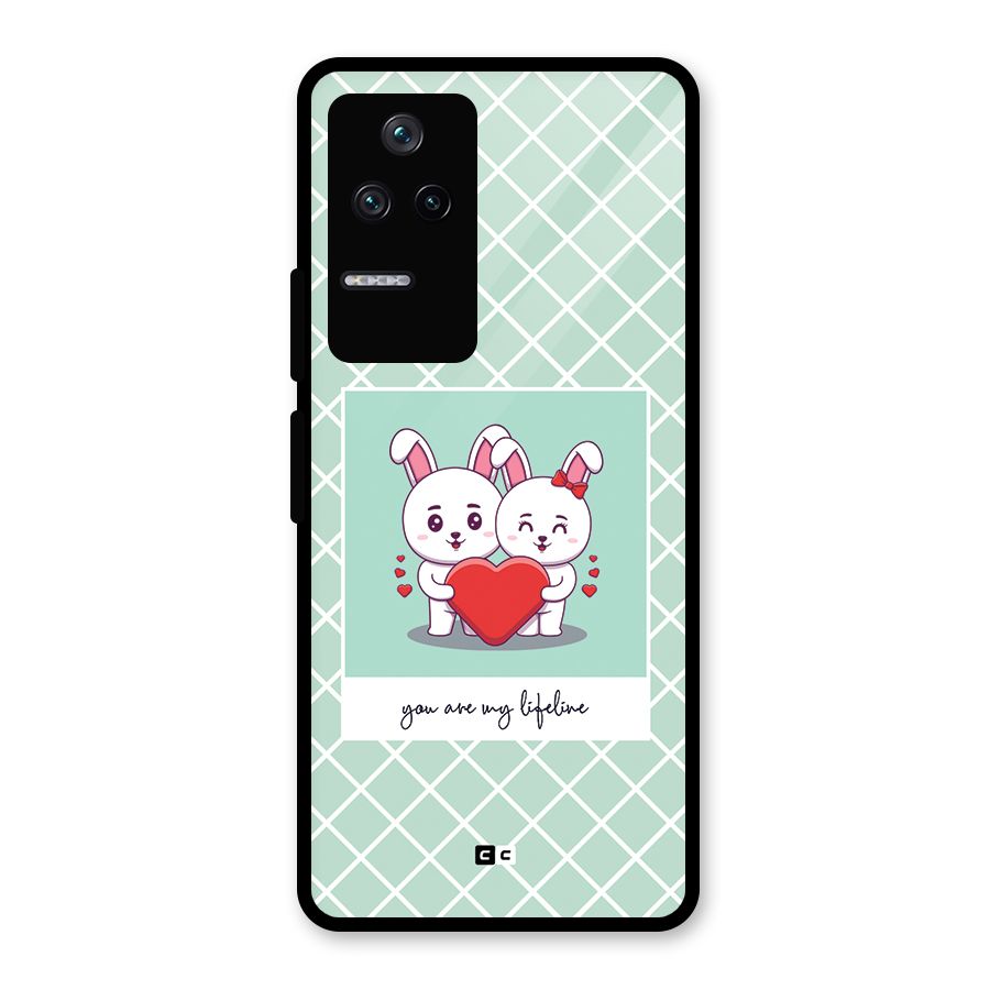 Love Lifeline Glass Back Case for Poco F4 5G
