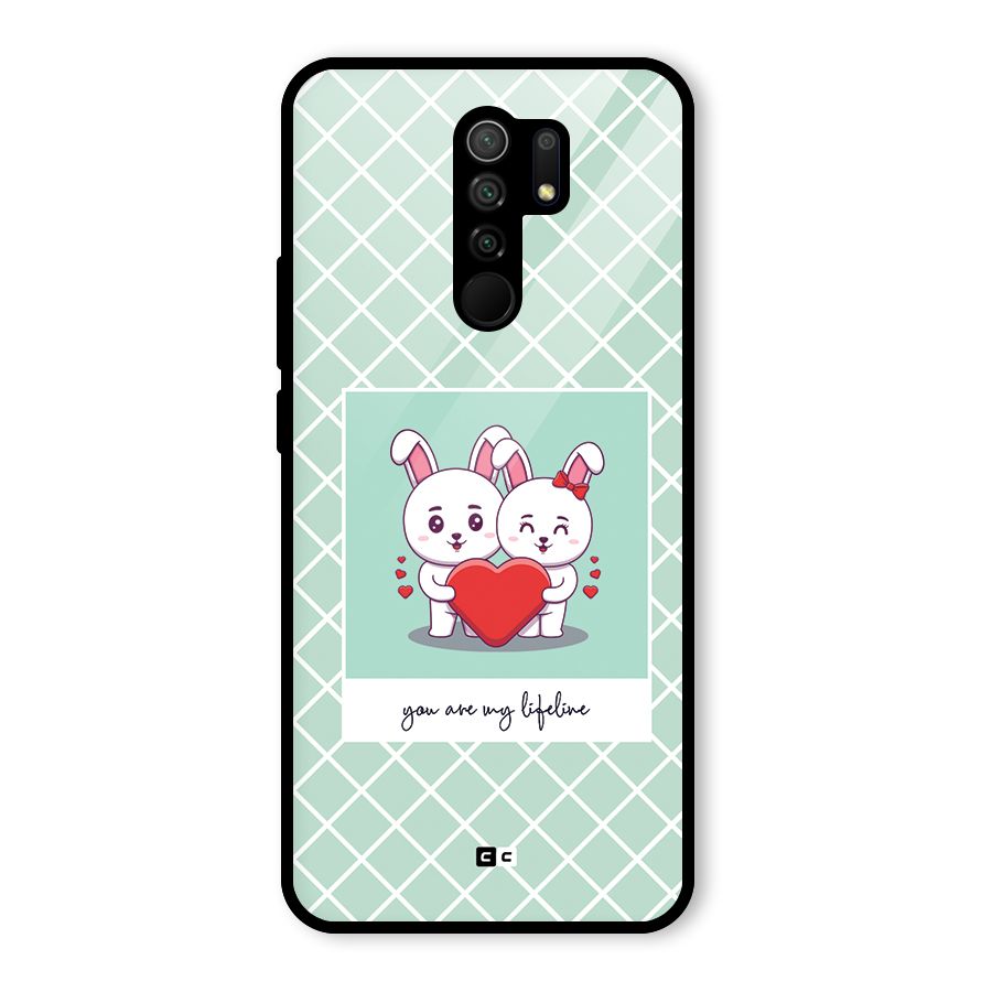 Love Lifeline Glass Back Case for Poco M2
