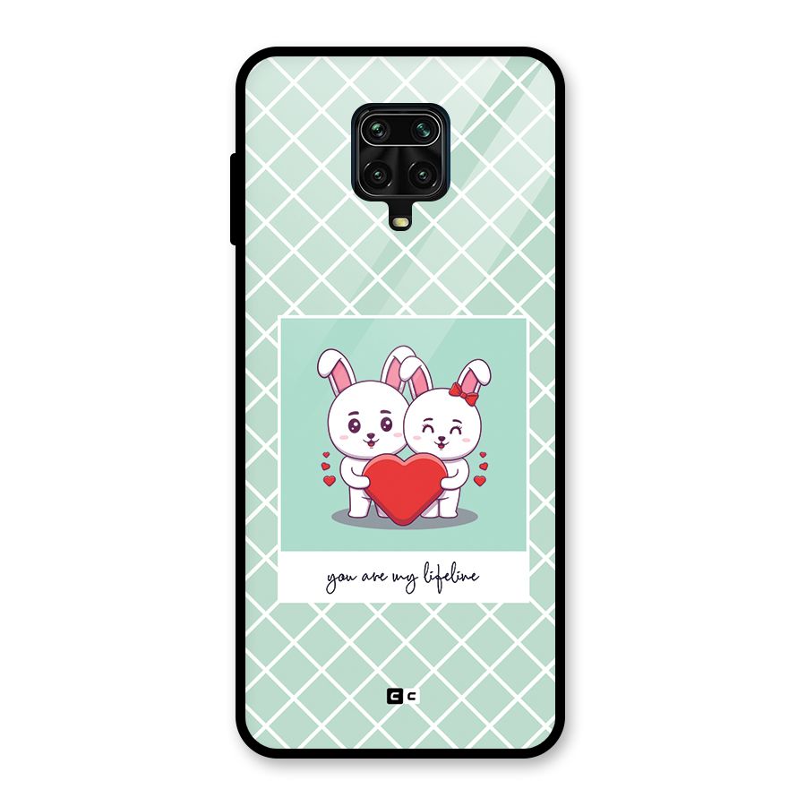 Love Lifeline Glass Back Case for Poco M2 Pro