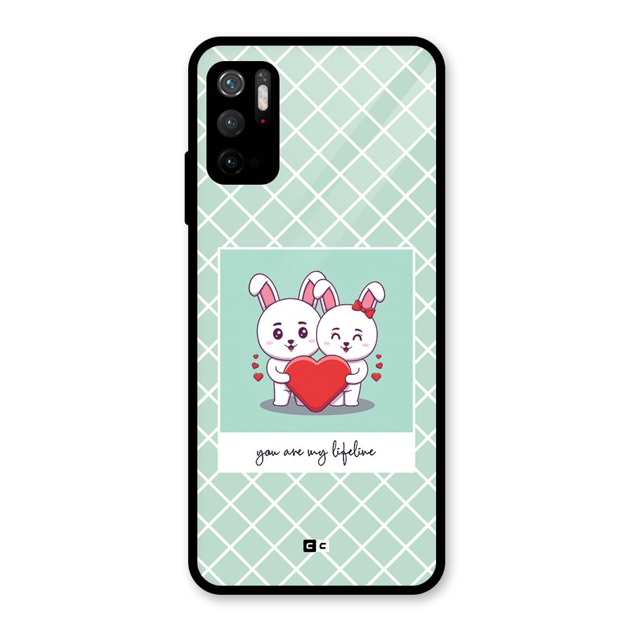 Love Lifeline Glass Back Case for Poco M3 Pro 5G