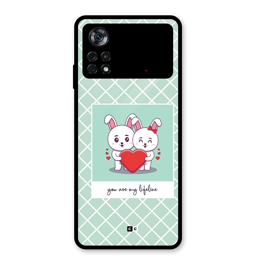 Love Lifeline Glass Back Case for Poco X4 Pro 5G