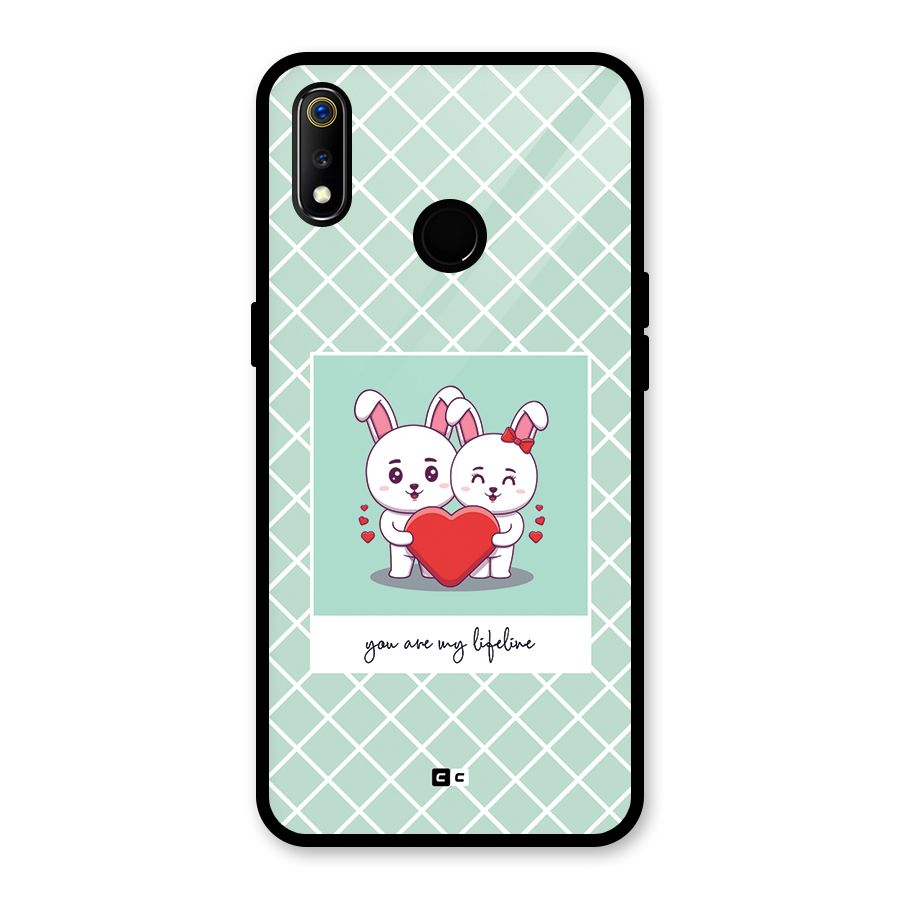 Love Lifeline Glass Back Case for Realme 3i