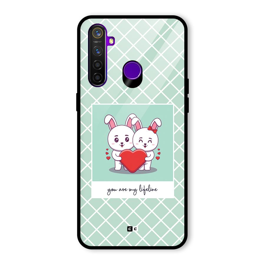 Love Lifeline Glass Back Case for Realme 5 Pro