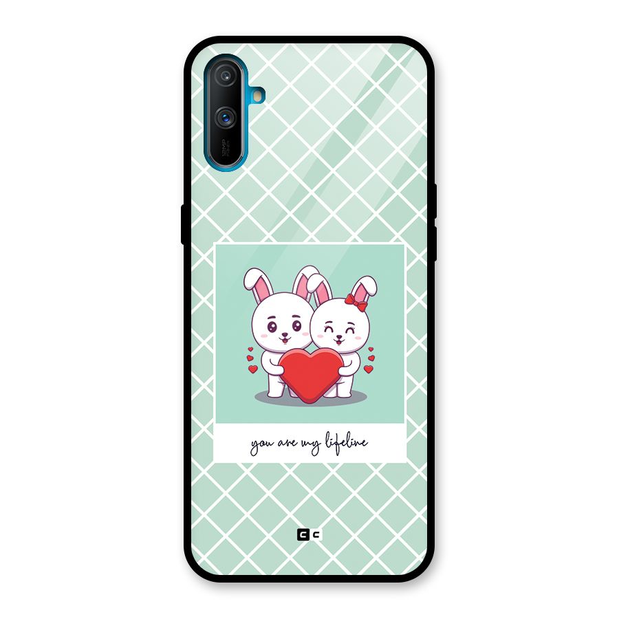 Love Lifeline Glass Back Case for Realme C3