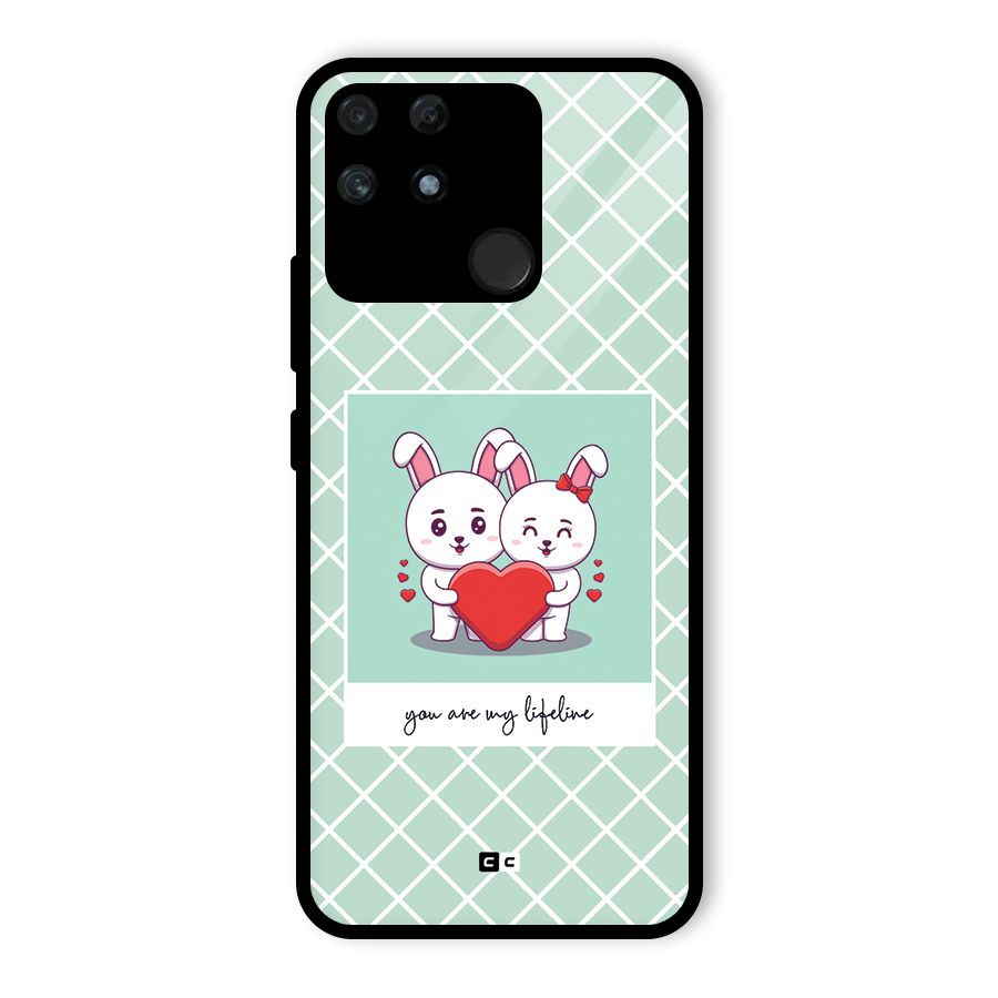 Love Lifeline Glass Back Case for Realme Narzo 50A