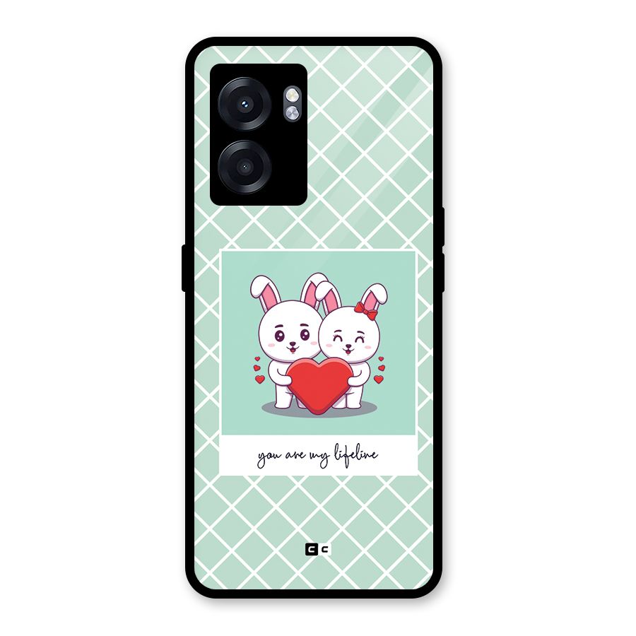 Love Lifeline Glass Back Case for Realme Narzo 50 5G
