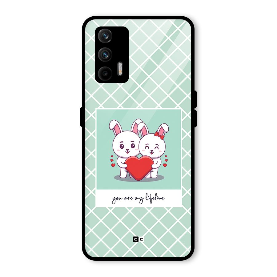 Love Lifeline Glass Back Case for Realme X7 Max