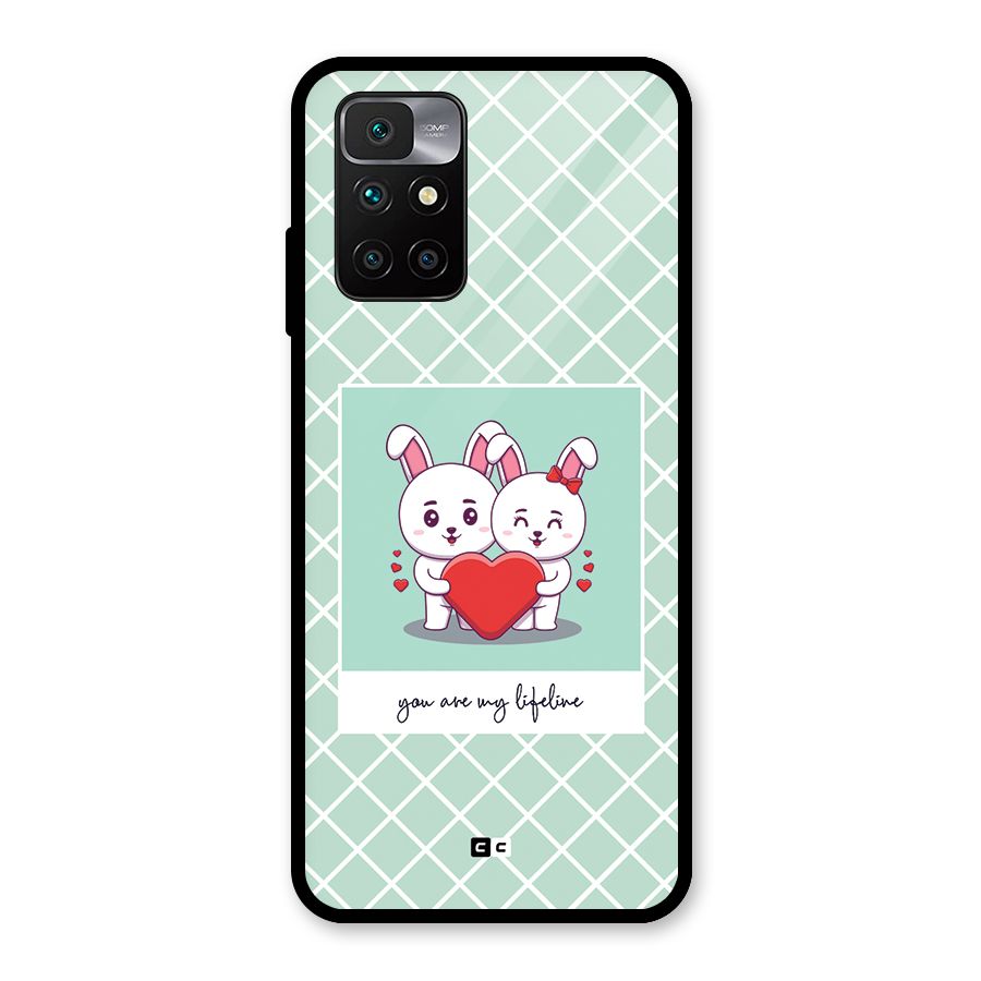 Love Lifeline Glass Back Case for Redmi 10 Prime