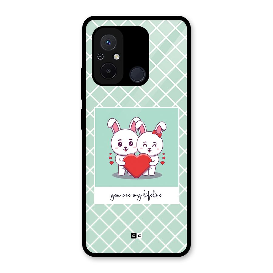 Love Lifeline Glass Back Case for Redmi 12C