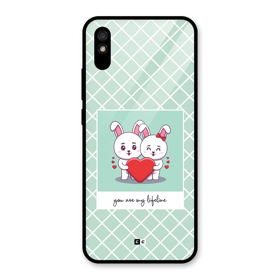 Love Lifeline Glass Back Case for Redmi 9A