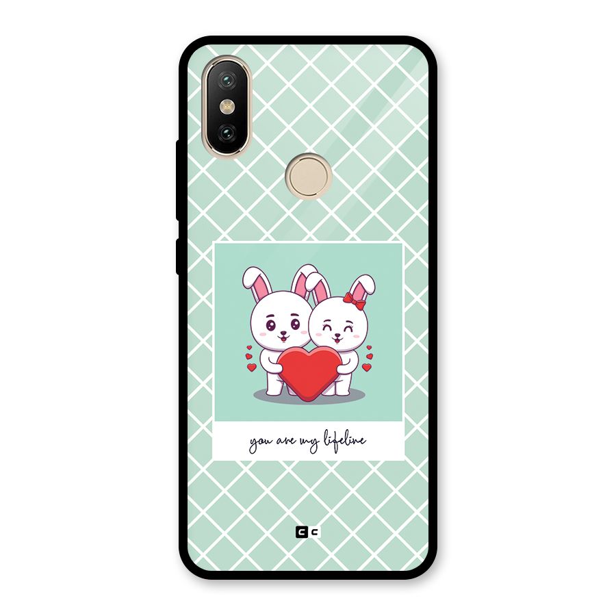 Love Lifeline Glass Back Case for Redmi A2
