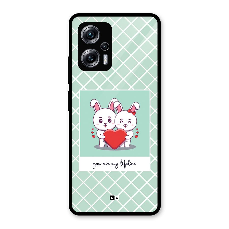 Love Lifeline Glass Back Case for Redmi K50i