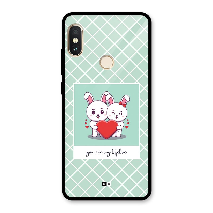 Love Lifeline Glass Back Case for Redmi Note 5 Pro
