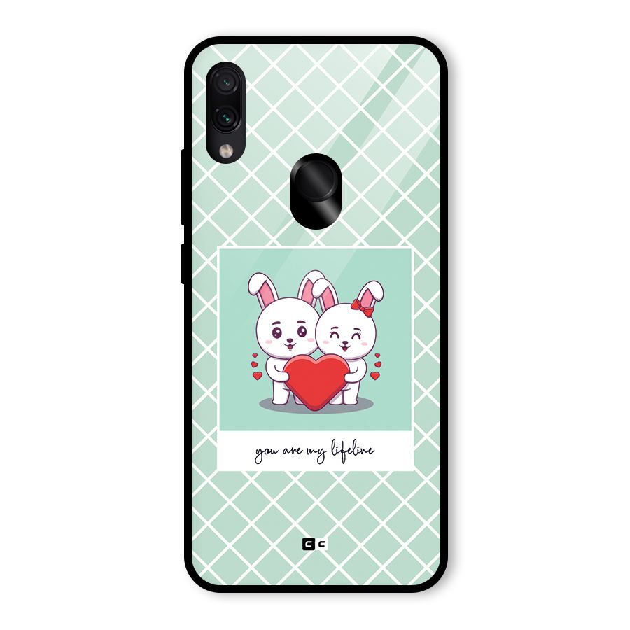 Love Lifeline Glass Back Case for Redmi Note 7