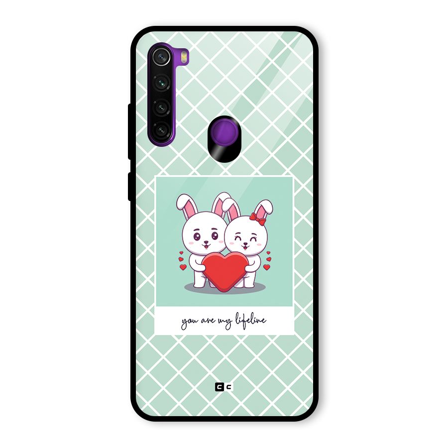 Love Lifeline Glass Back Case for Redmi Note 8