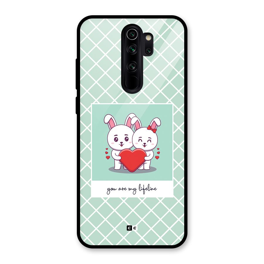 Love Lifeline Glass Back Case for Redmi Note 8 Pro